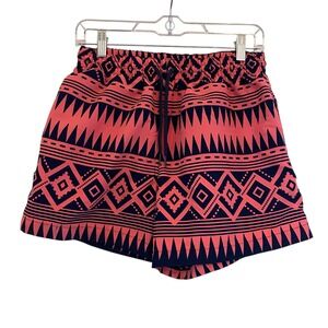 CHUBBIES Lined Swim Trunks Shorts MENS Med Neon Pink Aztec Bright USA